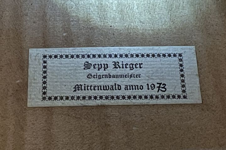 Rieger Sepp - Mittenwald 1973 - C-256